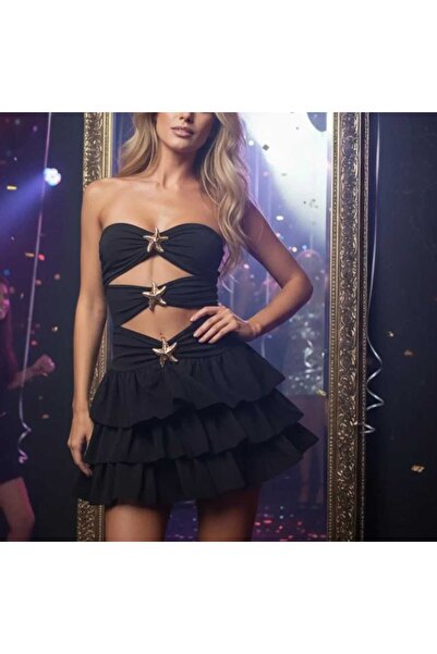 Miss Layered Mini Dress with Star Accessories