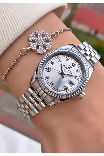 Daniel Klein Marka Orijinal Gümüş Renk 2 Yıl Garantili Küçük Kasa Kadın Kol S...