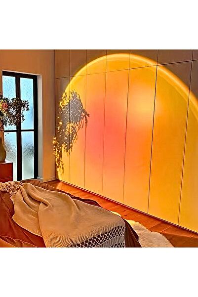 irecay Gün Batımı Efektli Güneş Lambası |Meditasyon & Ruhsal Alan Dekoru |