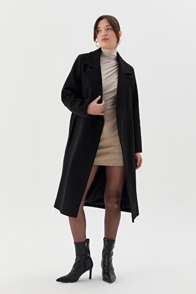 Shopping Shop Belted Long Cashmere Coat Brown