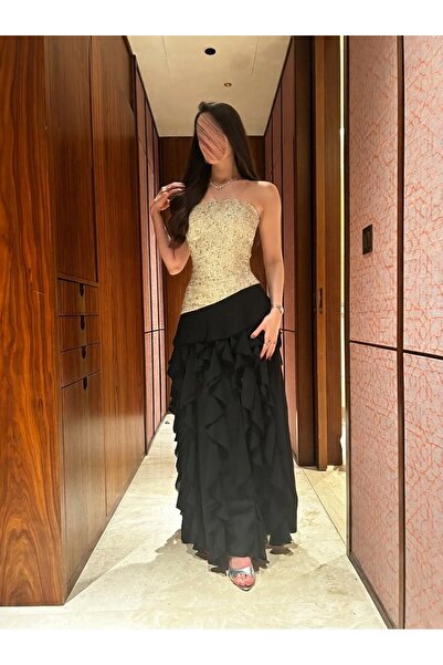 elin فستان سهرة لونين