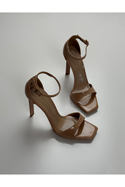 Naz Genç Ayakkabı LAUREN TEK BANT TOPUKLU AYAKKABI RUGAN NUDE