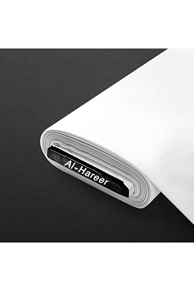 alhariri قماش ثوب أبيض حريري ياباني فاخر – طول 3.5 متر