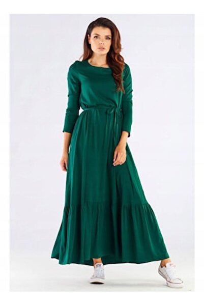 Awama Dress, Elastane, Green, L-XL