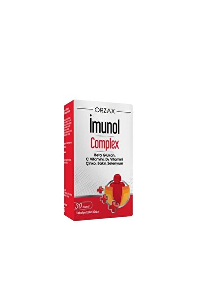 Orzax Complex Beta Glukan C, D3 30 KAPSÜL %50 DAHA FAZLA