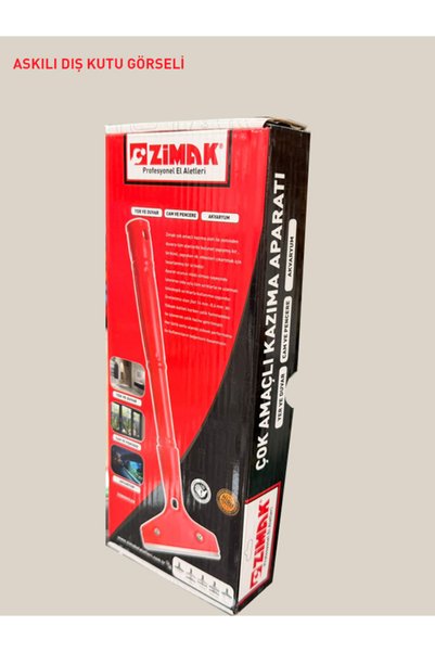 zimak Cam Seramik Fayans Kazıyıcı Etiket Sökme Temizleme Kazıma Bıçağı (+3 Yedekli)