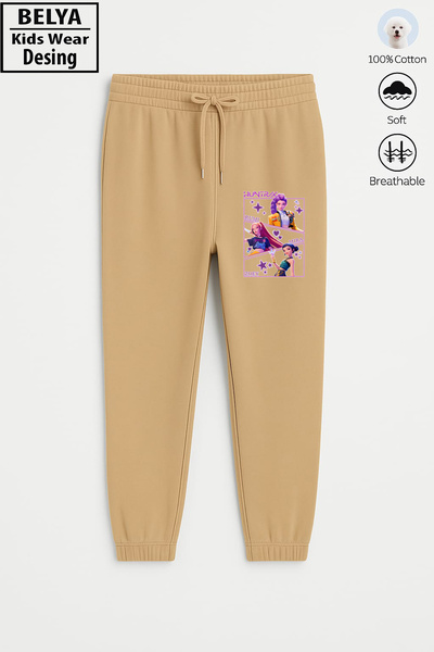 Belya Kids Wear Φούτερ για κορίτσια με ελαστικό πόδι από βαμβάκι με 3 κλωστές...