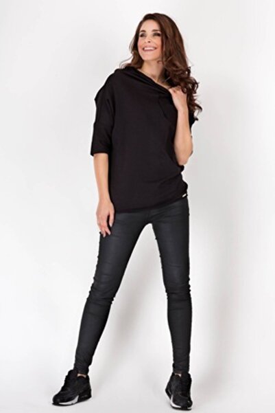 Awama Hanorac din bumbac pentru femei, negru, mărimea S-M