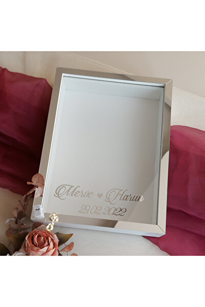 Verda Çerçeve إطار صور LED بتصميم عميق على شكل صندوق ورد مقاس 30×40 سم! إطار ...