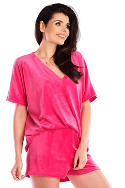 Awama Blouse, Polyester, Pink, One Size