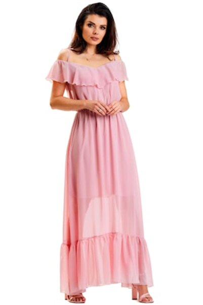 Awama A573 Dress, Polyester, Pink
