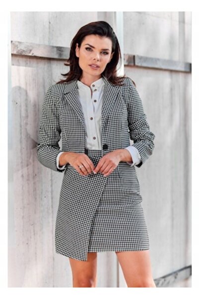 Awama Women's Blazer, XL, Black, Polyester, Minimalist Cut