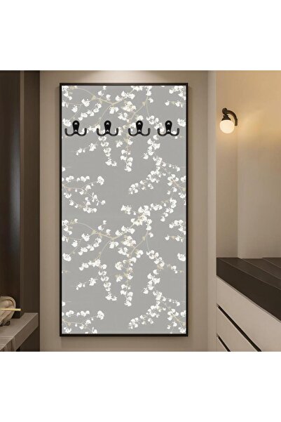 Marktna لوحة قماشية بتصميم مودرن لتعليق الملابس مع برواز شامبين مجوف