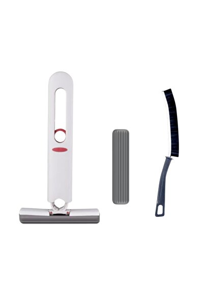 OEM Mini mop portabil/rotativ,28 x15 cm,pliabil,ABS,burete microfibra cu Peri...