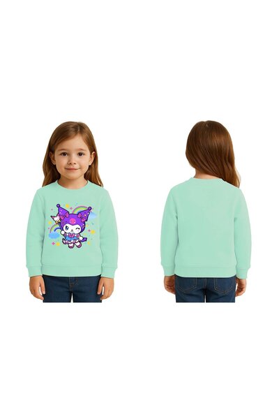 SEDİRLİ Unisex Kuromi cu imprimeu pentru copii Swae tricou 3 fire cu borduri