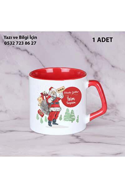 Ceymas Hediyelik Noel Baba Tasarımlı Kişiselleştirilebilir Yılbaşı Özel Baskı...