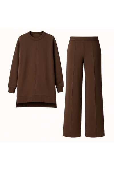 ECK MODA Women's Full Stretch Fabric Flexible Modal Fabric Front Pleated Bott...