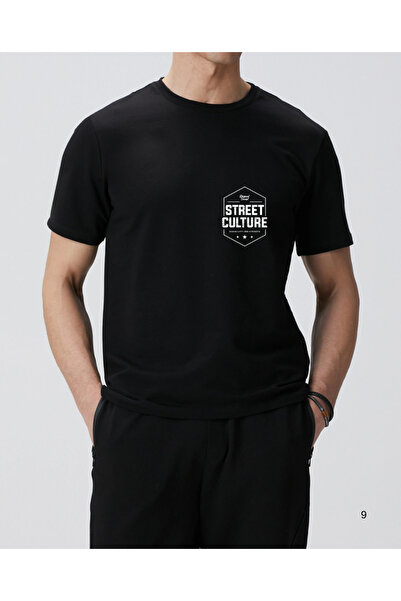 shi dumanlar giyim Υπερμεγέθη μπλουζάκι με στάμπα Street Culture, Unisex