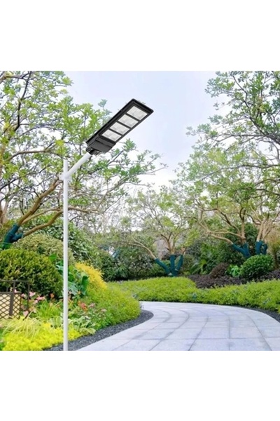 gaman 300W Solar Sokak Lambası 2600LM Beyaz Işık - Sensörlü & Kumandalı Dış M...