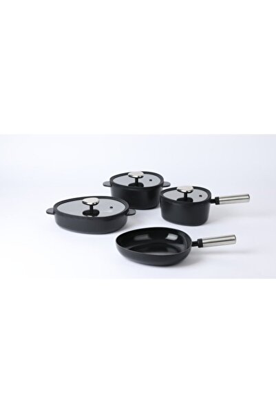 Fika Apex Ceramic 7-Piece Set - Black