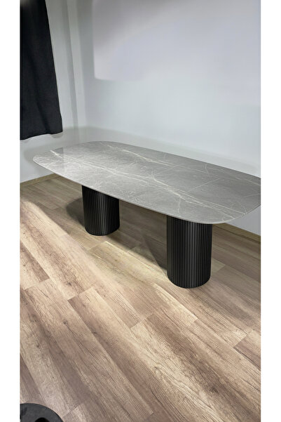 destra Seramik Yemek Masası Yanmaz Çizilmez Doğal Seramik Masa