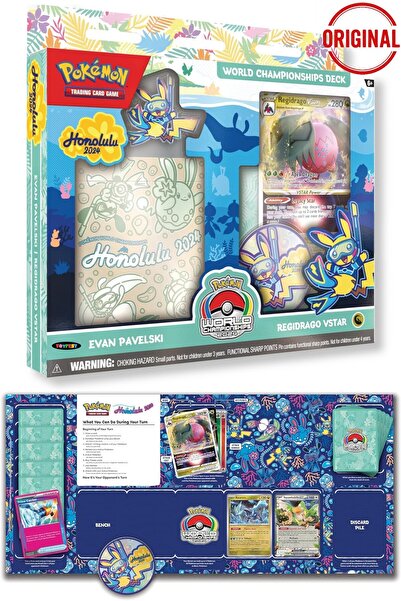 TOYFEST Pokemon Tcg 2024 World Championships Deck Evan Pavelski 60 Kart Pin C...