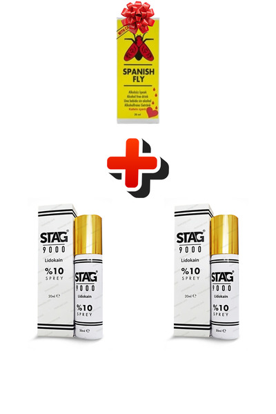 QOZMOLİFE 2li Geçsikticili Spray Stags 90000 For Mens+Kadıns Isteks A Arsttır...
