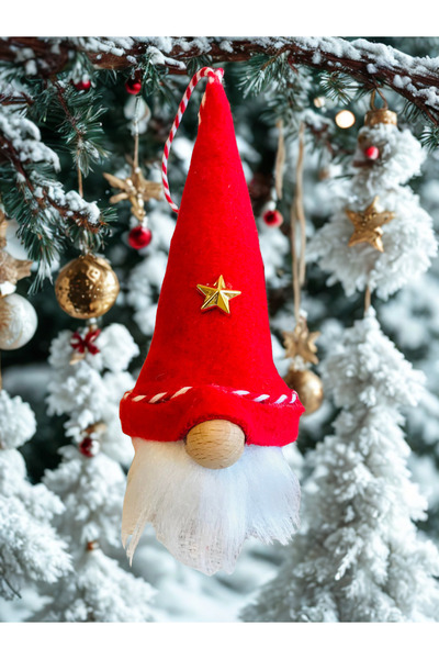 CUTESTUFFSHOP 3’lü Gnome Set Yılbaşı Çam Ağacı Süsü,Yeniyıl Dekoru Şans Cüces...