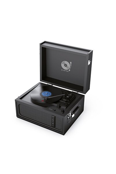 TOKQI Ayaklı Bluetooth Pikap | USB & SD Kart Girişli | Dahili Hoparlörlü Retr...