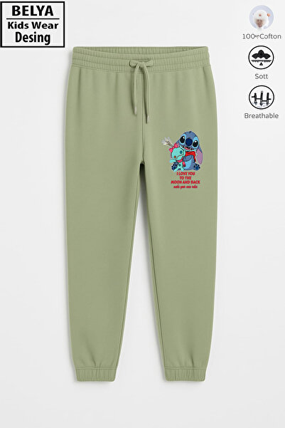 Belya Kids Wear Пълен модел 3-нишки памук с еластичен подгъв Stitch2 Дизайн Д...