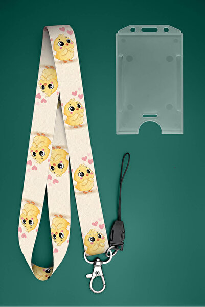 Apptakı Yavru Civciv Boyun İpi Boyun Askı İpi Boyun Askısı ve Kartlık - ASS03...