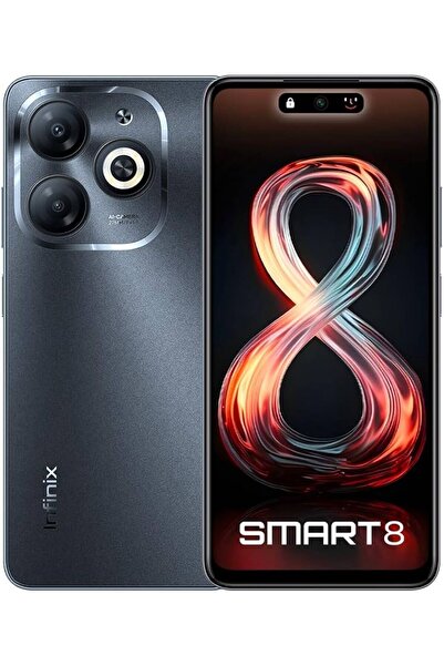 INFINIX Smart 8 3GB-64GB Ram Akıllı Cep Telefonu Siyah (İthalatçı Garantili)