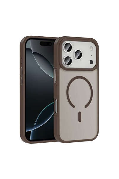 zore Apple iphone 17 Promax Telefon Kılıfı Magsafe Özellikli Metal Tuşlu - 5 ...