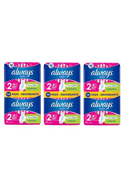 Always Ultra Instant Dry Pads, 42 pcs
