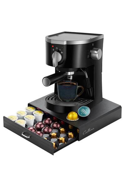 Callena Suport pentru 30 capsule de cafea Nespresso Vertuo / Original Line, K-Cup, tip sertar, 34x33x7
