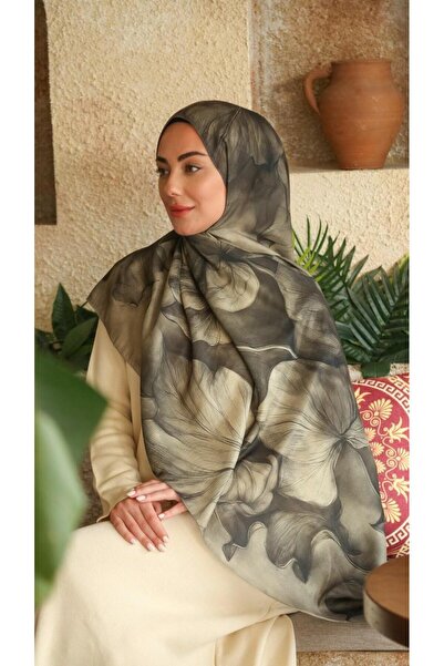 locella Koza Pamuk Şal-Koyu Yeşil-2