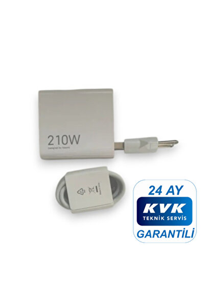 Xiaomi 210 (WATT) Hızlı Şarj Aleti Adaptörü Kablo Seti ( KVK Teknik Servis Garantili )