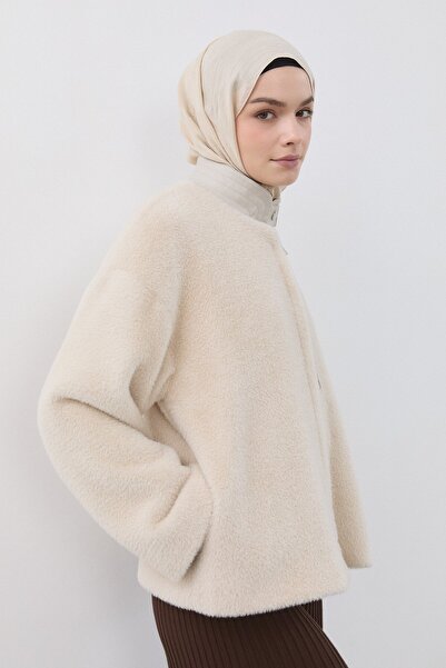 Nihan Deri Garnili Angora Kaban Bej