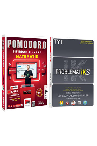 Yargı Yayınları Pomodoro Sıfırdan Zirveye KPSS ALES DGS TYT-AYT Matematik Canlı Ders Kitabı+Tonguç TYT Problematiks