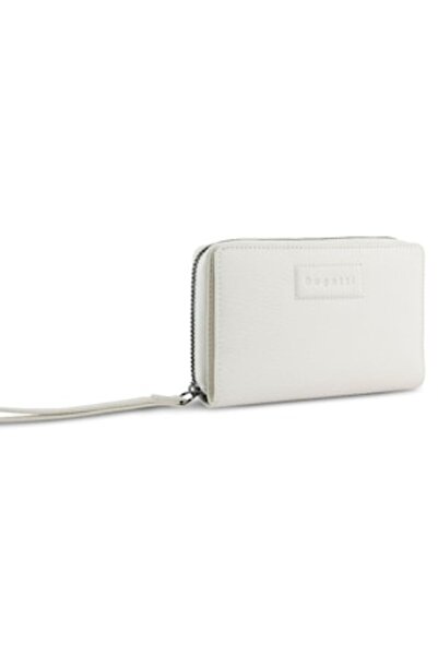 BUGATTI Elsa Women's Wallet, Genuine Leather, White