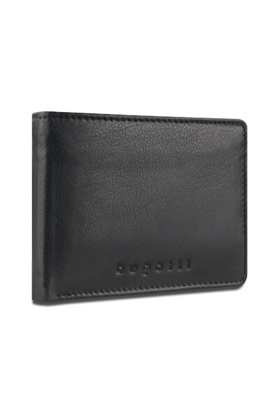 BUGATTI men's wallet, Punto collection, 49131301, vertical flip, leather, black