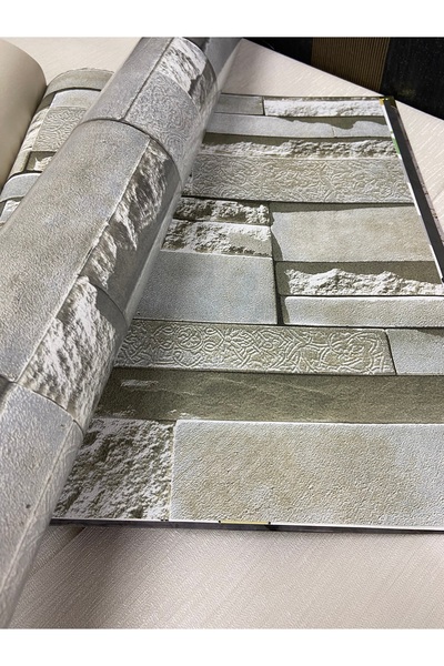 KOÇ YAPI DEKOR Tutkal hediye 16m2 ithal 3D taş desen dokulu silinebilir duvar...