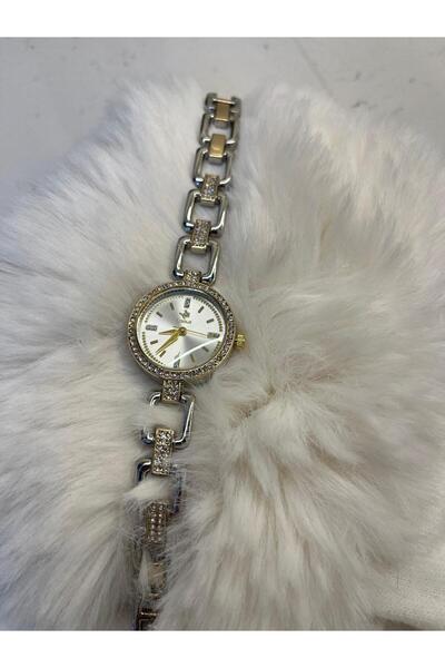 SPOLO GOLD RENK RENK EKRAN ZİRKON TAŞ DÖŞEMELİ KOL SAATİ