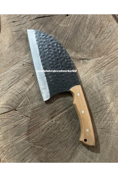 DMR DÖVME ÇELİK KARBON ÇELİK SATIR KAMP SATIRI AVCI SATIRI DERİ KILIFLI SATIR