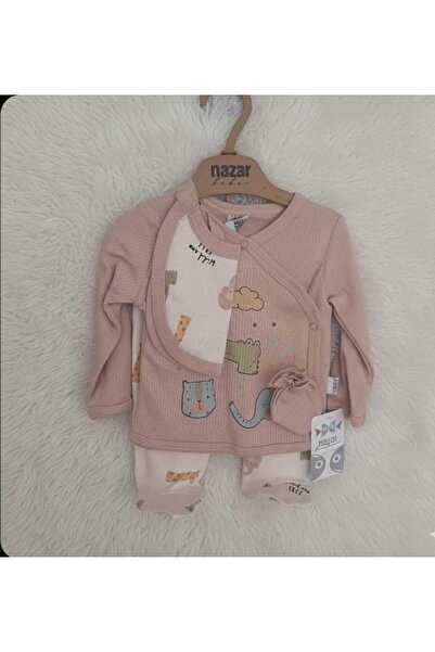 Nazar Cute Dinosaur Patterned Newborn Baby Set