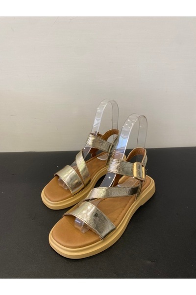 Özay Kadın Hakiki Deri Bilekten Bağlı Sandalet