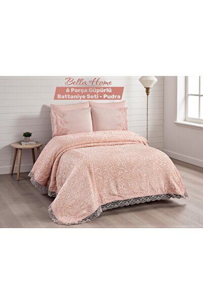 Bella Home Lumina Ковдра з підодіяльником - 6 частин - Оригінальна коробка Пудра