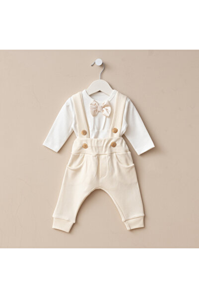 Minimus Yenidoğan Erkek Bebek Pamuklu Salopet Takımı Mevlüt Özel Gün 2’li Pap...