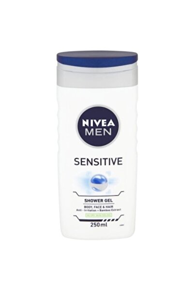 NIVEA Gel de duș 3 în 1, pentru bărbați, ten sensibil, 250 ml