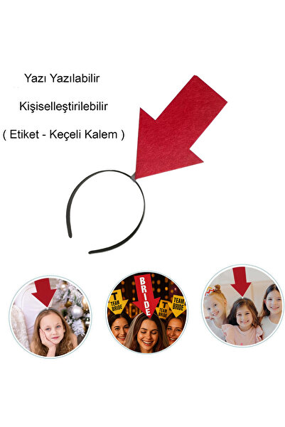 samur parti parti aksesuar & kostüm Kişiselleştirilebilir Ok Taç – Üzerine Ya...
